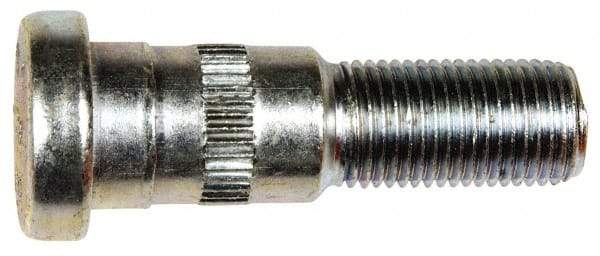 Dorman - 1/2-20 Serrated Bolt Wheel Stud - 5/8" Knurl, 2" OAL, 7/8" Shoulder Length - Exact Industrial Supply