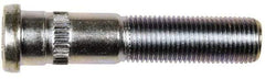 Dorman - 9/16-18 Serrated Bolt Wheel Stud - 0.63" Knurl, 2-25/32" OAL, 1-1/8" Shoulder Length - Exact Industrial Supply
