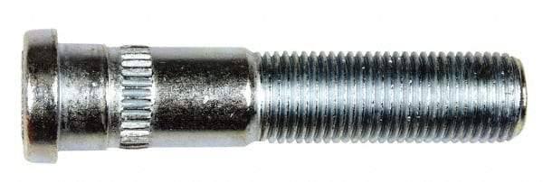 Dorman - 9/16-18L Serrated Bolt Wheel Stud - 0.63" Knurl, 2-25/32" OAL, 1-1/8" Shoulder Length - Exact Industrial Supply