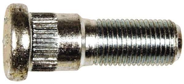 Dorman - 1/2-20 Serrated Bolt Wheel Stud - 0.621" Knurl, 1-5/8" OAL, 17/32" Shoulder Length - Exact Industrial Supply