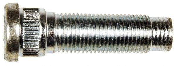 Dorman - 1/2-20 Serrated Bolt Wheel Stud - 0.62" Knurl, 1-21/32" OAL, 11/32" Shoulder Length - Exact Industrial Supply