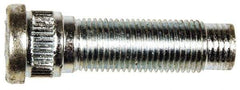 Dorman - 1/2-20 Serrated Bolt Wheel Stud - 0.62" Knurl, 1-21/32" OAL, 11/32" Shoulder Length - Exact Industrial Supply