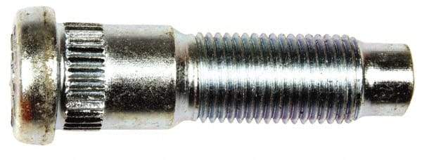 Dorman - 1/2-20 Serrated Bolt Wheel Stud - 0.589" Knurl, 1-15/16" OAL, 5/8" Shoulder Length - Exact Industrial Supply