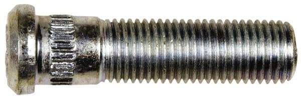 Dorman - 7/16-20 Serrated Bolt Wheel Stud - 0.475" Knurl, 1-3/4" OAL, 27/64" Shoulder Length - Exact Industrial Supply