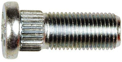 Dorman - M12-1.25 Serrated Bolt Wheel Stud - 12.83mm Knurl, 32.5mm OAL, 7mm Shoulder Length - Exact Industrial Supply