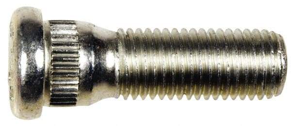 Dorman - M12-1.5 Serrated Bolt Wheel Stud - 14.2mm Knurl, 40mm OAL, 8mm Shoulder Length - Exact Industrial Supply