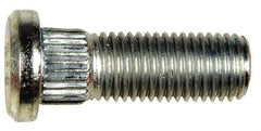 Dorman - M12-1.5 Serrated Bolt Wheel Stud - 12.95mm Knurl, 36mm OAL, 8mm Shoulder Length - Exact Industrial Supply