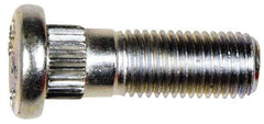 Dorman - M12-1.5 Serrated Bolt Wheel Stud - 12.9mm Knurl, 37.5mm OAL, 13mm Shoulder Length - Exact Industrial Supply