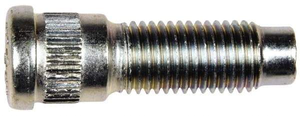 Dorman - M12-1.5 Serrated Bolt Wheel Stud - 14.45mm Knurl, 42mm OAL, 11.5mm Shoulder Length - Exact Industrial Supply