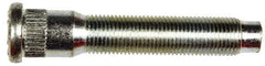 Dorman - 9/16-18 Serrated Bolt Wheel Stud - 0.677" Knurl, 3-9/32" OAL, 15/16" Shoulder Length - Exact Industrial Supply
