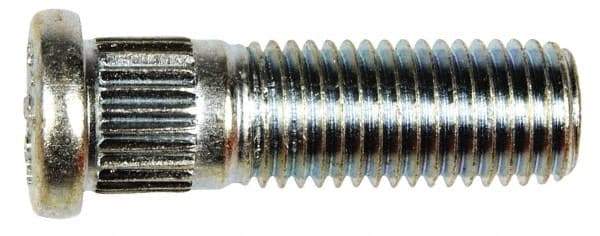 Dorman - M12-1.5 Serrated Bolt Wheel Stud - 12.5mm Knurl, 39.5mm OAL, 11.5mm Shoulder Length - Exact Industrial Supply