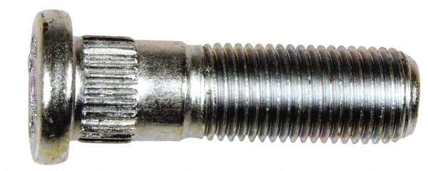 Dorman - M12-1.25 Serrated Bolt Wheel Stud - 12.83mm Knurl, 41.5mm OAL, 14mm Shoulder Length - Exact Industrial Supply