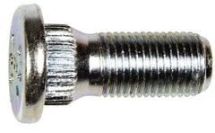 Dorman - M12-1.25 Serrated Bolt Wheel Stud - 14.27mm Knurl, 30.5mm OAL, 6mm Shoulder Length - Exact Industrial Supply