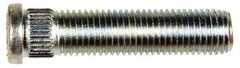 Dorman - M12-1.5 Serrated Bolt Wheel Stud - 12.8mm Knurl, 54mm OAL, 8mm Shoulder Length - Exact Industrial Supply