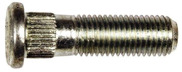 Dorman - M12-1.5 Serrated Bolt Wheel Stud - 13.08mm Knurl, 42mm OAL, 12.5mm Shoulder Length - Exact Industrial Supply