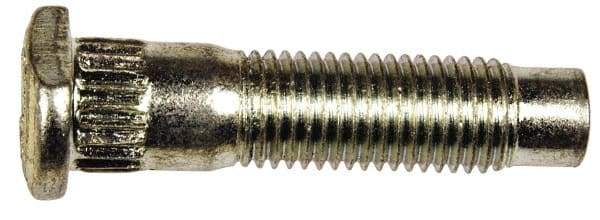 Dorman - M12-1.5 Serrated Bolt Wheel Stud - 13.41mm Knurl, 51.5mm OAL, 13.5mm Shoulder Length - Exact Industrial Supply