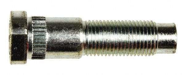 Dorman - 1/2-20 Serrated Bolt Wheel Stud - 0.585" Knurl, 2" OAL, 3/4" Shoulder Length - Exact Industrial Supply