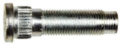 Dorman - 1/2-20 Serrated Bolt Wheel Stud - 0.615" Knurl, 1-31/32" OAL, 17/32" Shoulder Length - Exact Industrial Supply