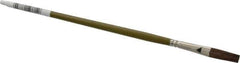 Wooster Brush - Ox Hair Artist's Paint Brush - 1/4" Wide, 13/16" Bristle Length, 6-3/4" Plastic Handle - Exact Industrial Supply