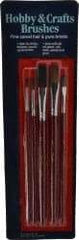 Wooster Brush - #2, #4 Camel Hair Artist's Paint Brush Set - 1/4, 1/2" Wide, Plastic Handle - Exact Industrial Supply