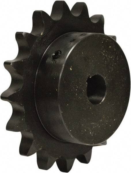 U.S. Tsubaki - 10 Teeth, 3/4" Chain Pitch, Chain Size 60, Finished Bore Sprocket - 7/8" Bore Diam, 2.427" Pitch Diam, 2.76" Outside Diam - Exact Industrial Supply