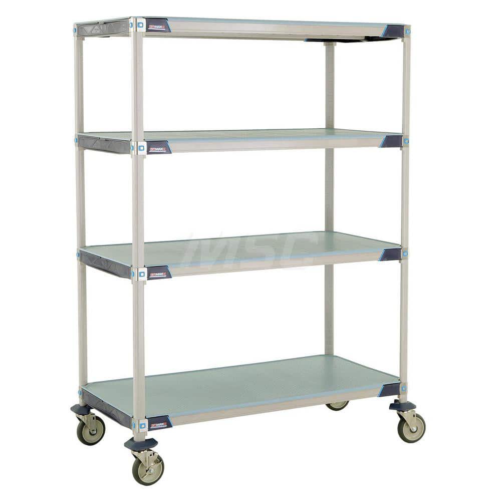 Metro - Carts; Type: Industrial Cart ; Load Capacity (Lb.): 900.000 ; Number of Shelves: 4 ; Width (Inch): 26-5/16 ; Length (Inch): 49-3/4 ; Height (Inch): 67-5/16 - Exact Industrial Supply