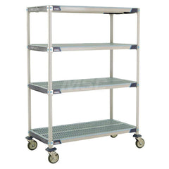 Metro - Carts; Type: Industrial Cart ; Load Capacity (Lb.): 900.000 ; Number of Shelves: 4 ; Width (Inch): 26-5/16 ; Length (Inch): 49-3/4 ; Height (Inch): 67-5/16 - Exact Industrial Supply