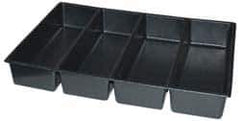 Kennedy - Tool Box Durable ABS Plastic Organizer - 23" Wide x 16-1/2" Deep x 4" High, Black, For 27" Wide Roller Cabinets - Exact Industrial Supply