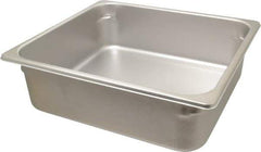 VOLLRATH - Rectangular, Chrome Stainless Steel Food Pan - 4" High x 12.8" Wide x 13.9" Long - Exact Industrial Supply