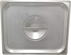 VOLLRATH - 12.8" Long x 10.4" Wide, Rectangular Stainless Steel Lid - Use with Food Pan - Exact Industrial Supply