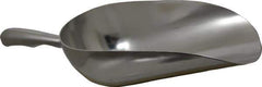 VOLLRATH - 40 oz Silver Cast Aluminum Round Bottom Scoop - 4.8" Wide Bowl, 3.6" Handle Length, 12.8" OAL - Exact Industrial Supply