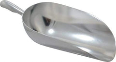 VOLLRATH - 86 oz Silver Cast Aluminum Round Bottom Scoop - 6.3" Wide Bowl, 4.3" Handle Length, 15.6" OAL - Exact Industrial Supply