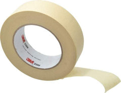 3M - 1-1/2" Wide x 60 Yd Long Tan Paper Masking Tape - Series 2308, 5.3 mil Thick, 22 In/Lb Tensile Strength - Exact Industrial Supply