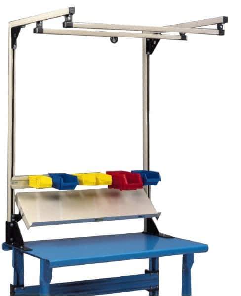 Qualtech - Steel Workbench & Workstation Shelf - Use with Hubbell SKB-030560 6' Twin Bench Rail Kit - Exact Industrial Supply