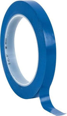3M - Blue Solid Color Vinyl Tape - 1/2" Wide x 108' Long x 5.2 mil Thick, General Traffic - Exact Industrial Supply