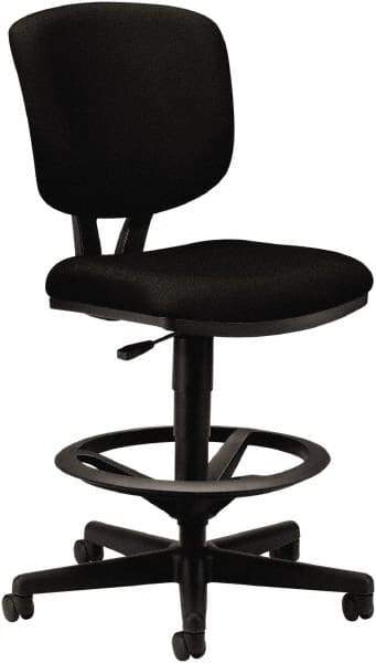 Hon - Swivel & Adjustable Stools Type: Adjustable Height Stool Base Type: Swivel - Exact Industrial Supply