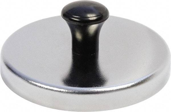 Mag-Mate - 3-3/16" Diam Magnetic Print Holder - Round, 1-3/16" High, 47.5 Lb Average Magnetic Pull - Exact Industrial Supply