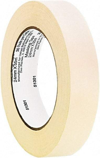 UNIVERSAL - 1" Wide x 60 Yd Long Tan Paper Masking Tape - Series UNV51301 - Exact Industrial Supply