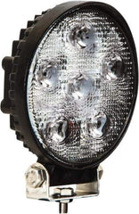 Buyers Products - 12 to 24 Volt, Clear Flood Beam Light - 1.5 Amps, 1,350 Lumens, 6 LED Lamp - Exact Industrial Supply