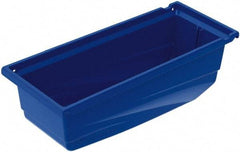 Akro-Mils - 30 Lb. Load Capacity, 17-1/2" Deep, Blue Hopper Shelf Bin - 6-1/2" High x 6-5/8" Wide x 17-1/2" Long - Exact Industrial Supply