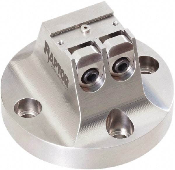 Raptor Workholding - 3/4" Jaw Width, 3" High x 4.97" Wide Dovetail Vise - For Use with 4 & 5 Axis Workholding Systems - Exact Industrial Supply