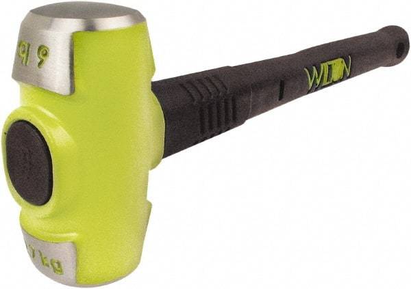 Wilton - 6 Lb Head, 16" Long Sledge Hammer - Steel Head, Steel Handle with Grip - Exact Industrial Supply