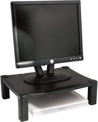 Kantek - Black Adjustable Stand - Use with Monitor, Printer, Laptop - Exact Industrial Supply