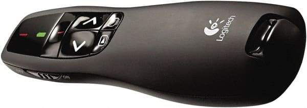 Logitech - Black Wireless Presenter - Use with Windows XP, Vista, 7, 8 - Exact Industrial Supply