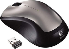 Logitech - Silver Mouse - Use with Windows XP, Vista, 7, 8 - Exact Industrial Supply