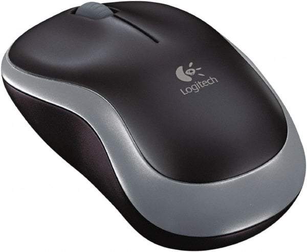 Logitech - Black Mouse - Use with Mac OS X 10.4 & Later, Windows XP, Vista, 7 - Exact Industrial Supply