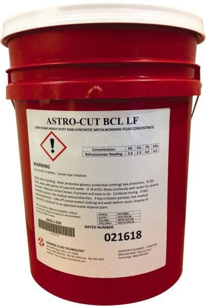 Monroe Fluid Technology - 5 Gal Pail Cutting & Grinding Fluid - Semisynthetic - Exact Industrial Supply