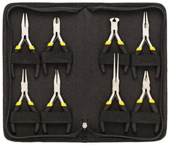 General - 8 Piece Mini Plier Set - Comes in Vinyl Case - Exact Industrial Supply