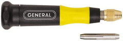 General - 4-1/2" Long, 1/8" Capacity, Pin Vise - Handle Storage, 5 Pieces - Exact Industrial Supply