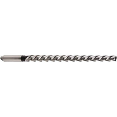 DORMER - 8mm Pin, 0.4255" Diam, 0.3113" Small End, 10mm Diam Tanged Shank, 145mm Flute, Taper Pin Reamer - Exact Industrial Supply